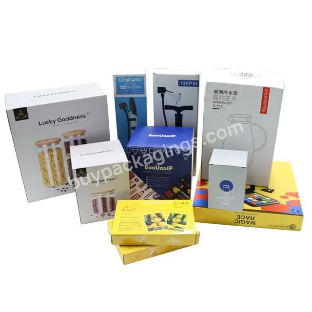 Custom White Black Product Makeup Cosmetic Paper Small Packaging Cardboard Box