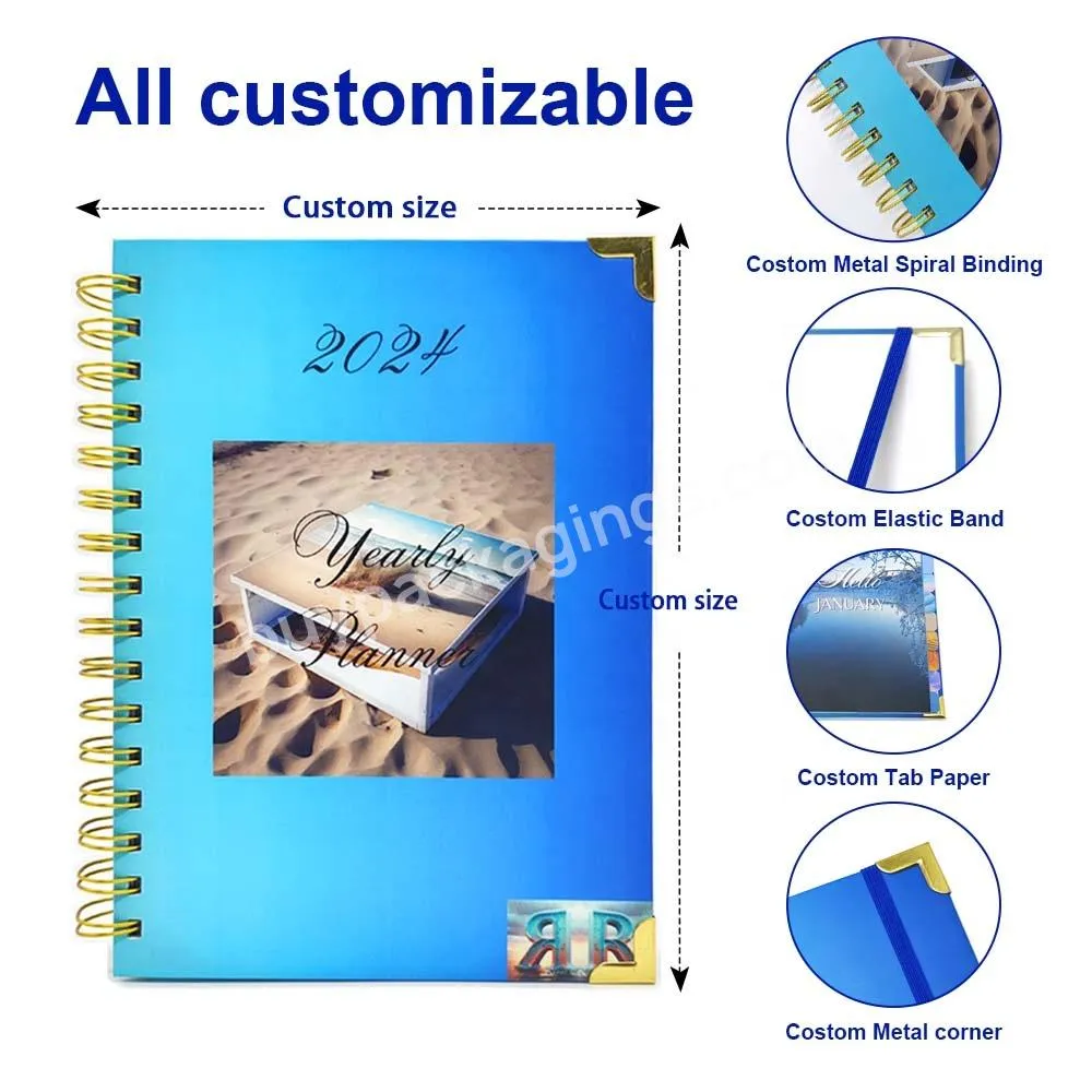 Custom Wholesale Cheap Big Spiral Notebook B5 Budget Printing Planner Journal Notebook