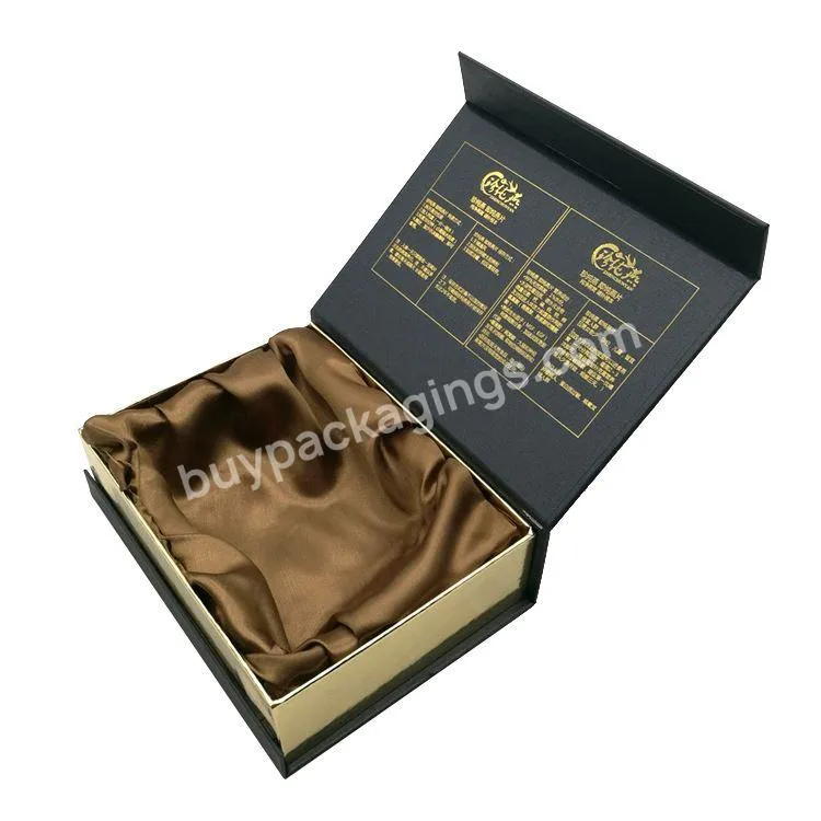 Custom Wholesale Luxury Caja De Regalo Closure Folding Black Foldable Packaging Cardboard Magnetic Gift Box