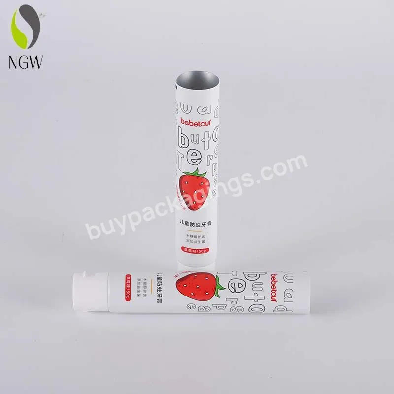 Custom Wholesale Manufacturer Aluminum Plastic Laminated Empty Personalized Logo Toothpaste Tube Packaging With Flip Cover