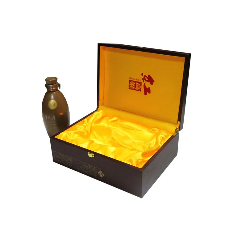 Custom Wine Box Wood Single Bottle Wine Gift Box Wine Glass Storage Boxes Coated Paper as Picture Pu Leather Gift & Craft Accept
