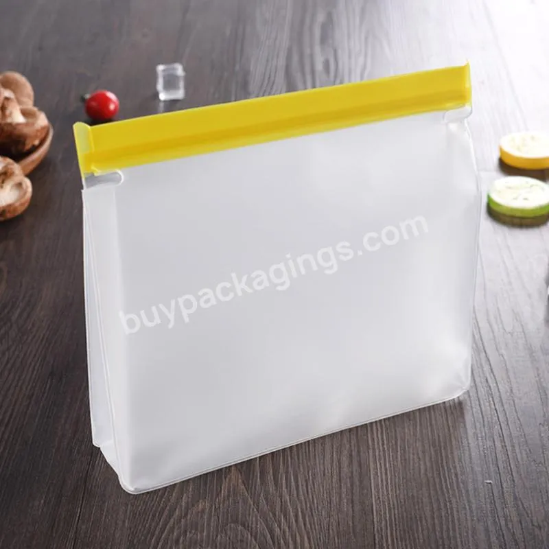 Custom Yellow Zipper Frosted Surface Bag
