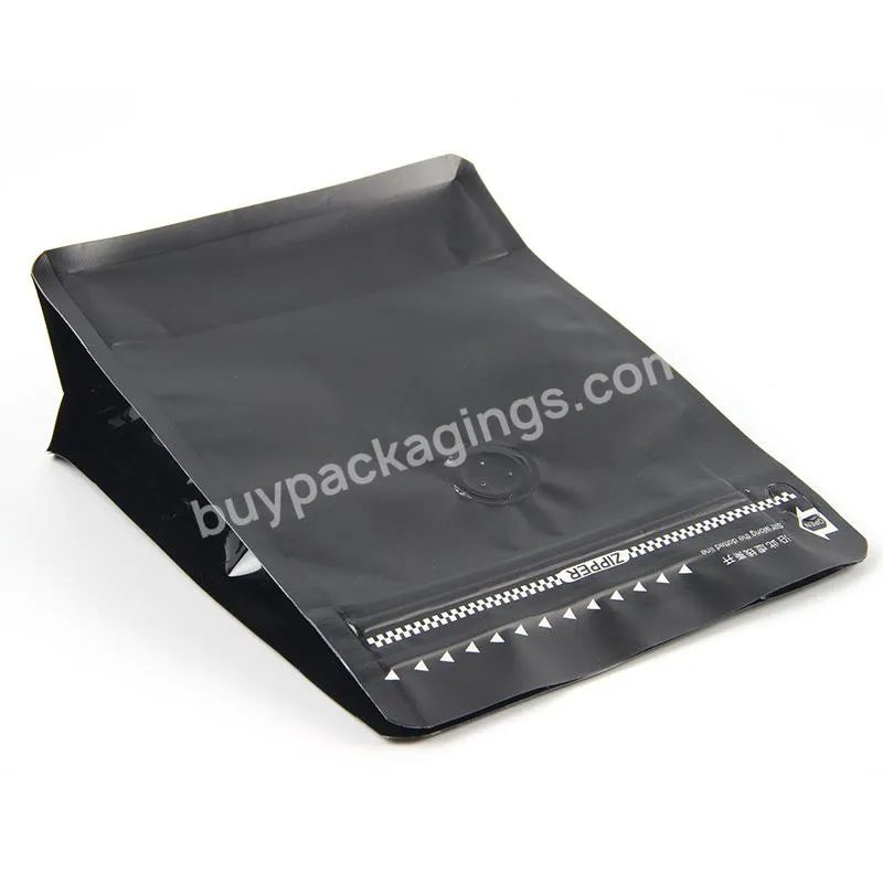 Custom Ziplock Plastic Bags Food Grade Aluminum Foil Coffee Powder Bag With Gusset Coffee Bag With Valve