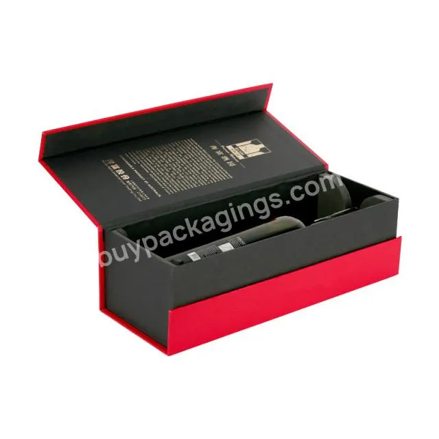 Customised Paper Wineboxes Cajas De Vinos Whisky Gift Liquor Wine Bottle Box Packaging