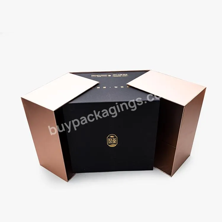 Customizable Black White Gift Box Cardboard Cheap Gift Box Gate Folds Gift Box