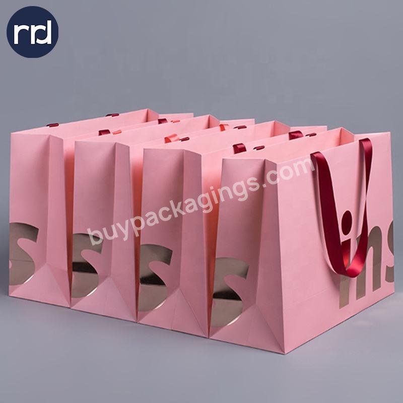 Customizable Embossing Treatment Highend Lady Flexiloop Handle Shopping Bag Recyclable