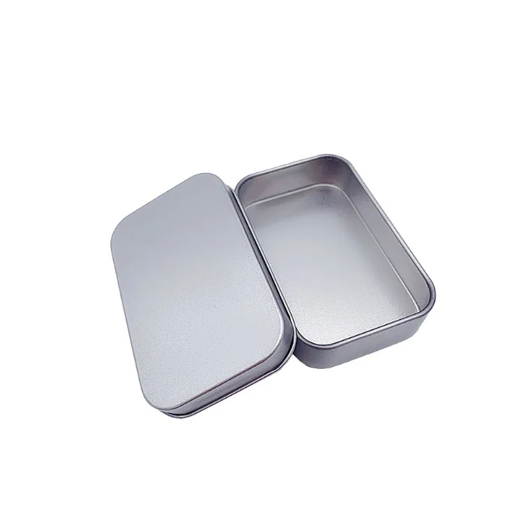 Customizable factory screw top jerry gift tea rectangle tin box pvc