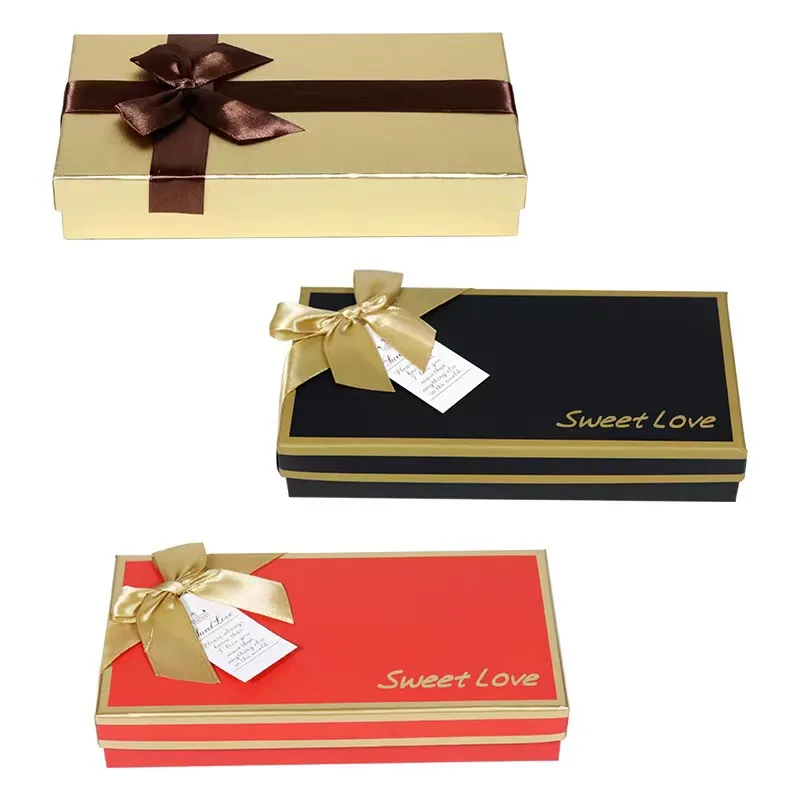 Customize Printing Rigid Cardboard Lid and Base Valentine Gift Box Gift Chocolate Packaging  Boxes