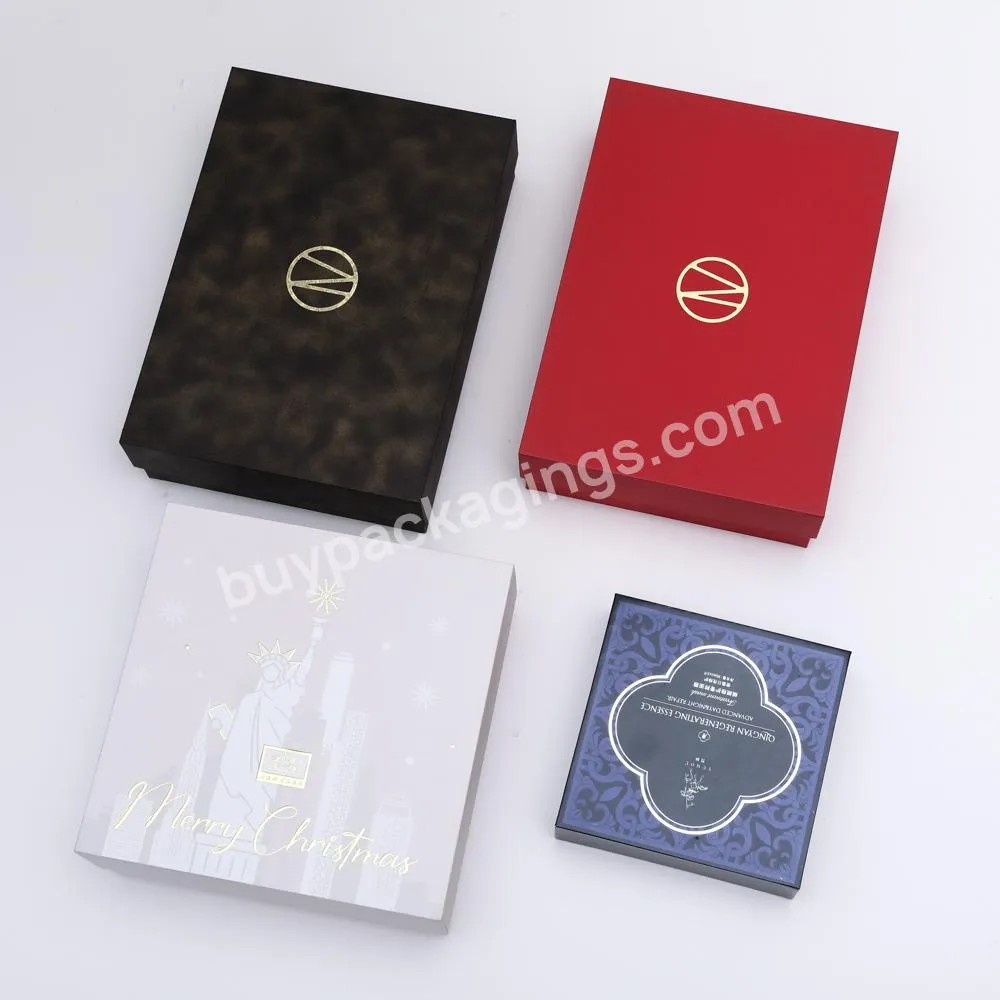 Customize white Handmade Rigid Paper Cardboard Storage Box Packaging