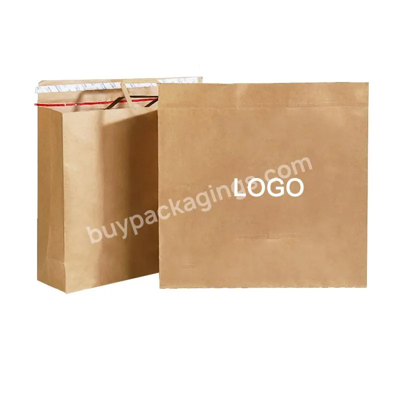 Customized Biodegradable Brown Kraft Paper Express Envelopes Shipping Packaging Bags With Handles - Buy Brown Shipping Bags,Mailing Shipping Bags,Express Envelopes Custom Shipping Bags.