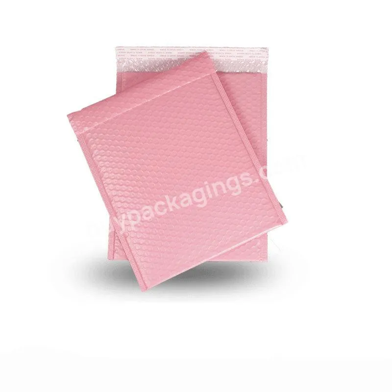 Customized Black Bubble Mailer Wrap Padded Envelopes Shipping Matte Black Poly Mailer Bag