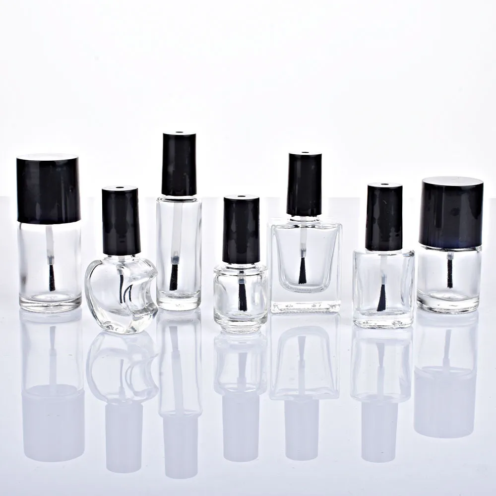 Customized Capacity Different Kinds Empty Nail Polish Glass Bottles