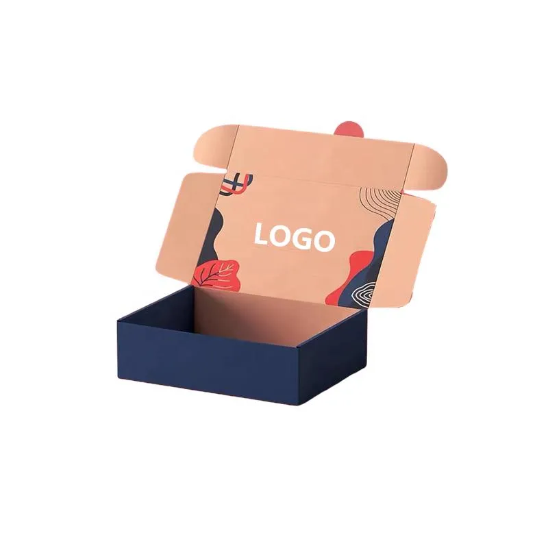 Customized Colored Printed Mailer Shipping Folding Durable Panama Apparel Hat Cosmetic Cardboard Gift Paper Packaging Boxes