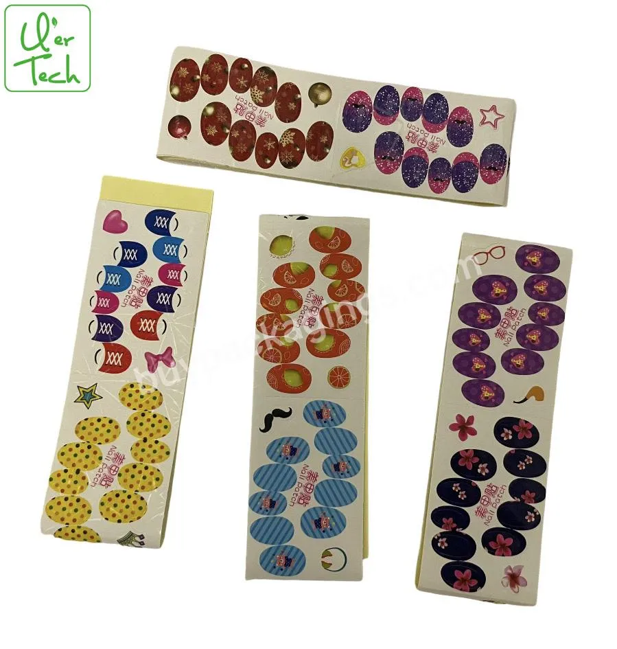 Customized Design Laser Printing Paper Cartoon Nail Stickers - Buy Paper Stickers,Sticker Roll,Nail Stickers Luxury.