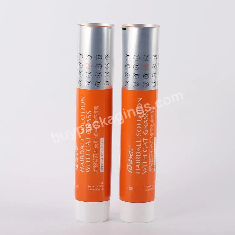 Customized Empty Abl Soft Pet Nutrition Supplement Cream Wool Nutrition Cream Aluminum Plastic Tube Packaging
