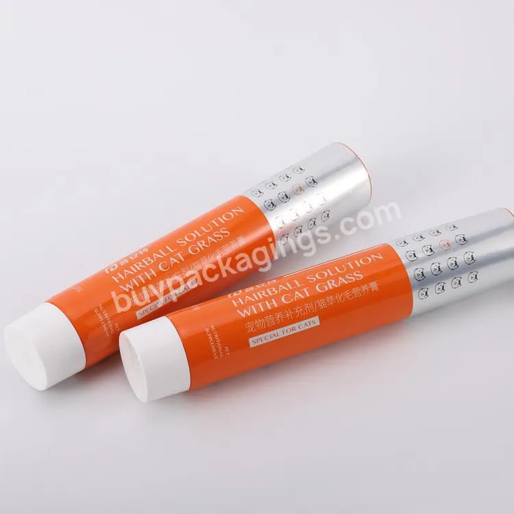 Customized Empty Abl Soft Pet Nutrition Supplement Cream Wool Nutrition Cream Aluminum Plastic Tube Packaging