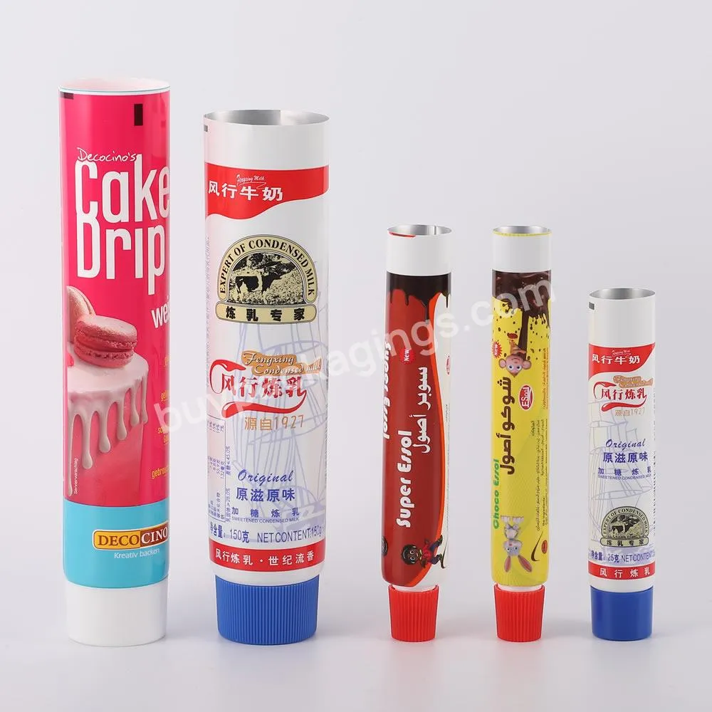 Customized Empty Soft Aluminum Jam Chocolate Candy Packaging Tube Food Tube Abl Laminated Tube Manufacturer