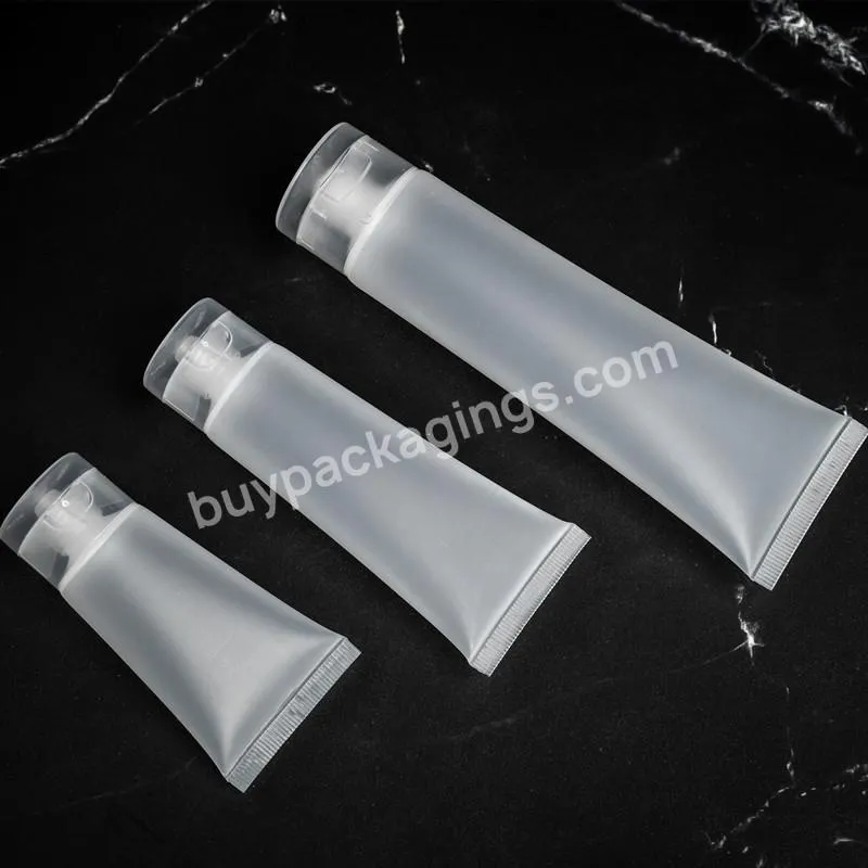 Customized Empty Transparent Plastic Tubes Face Wash Sunscreen Tube Container White Bb Cream Lotion Tube Packaging