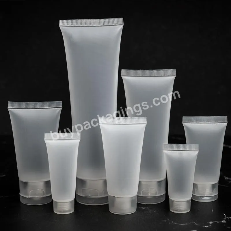 Customized Empty Transparent Plastic Tubes Face Wash Sunscreen Tube Container White Bb Cream Lotion Tube Packaging