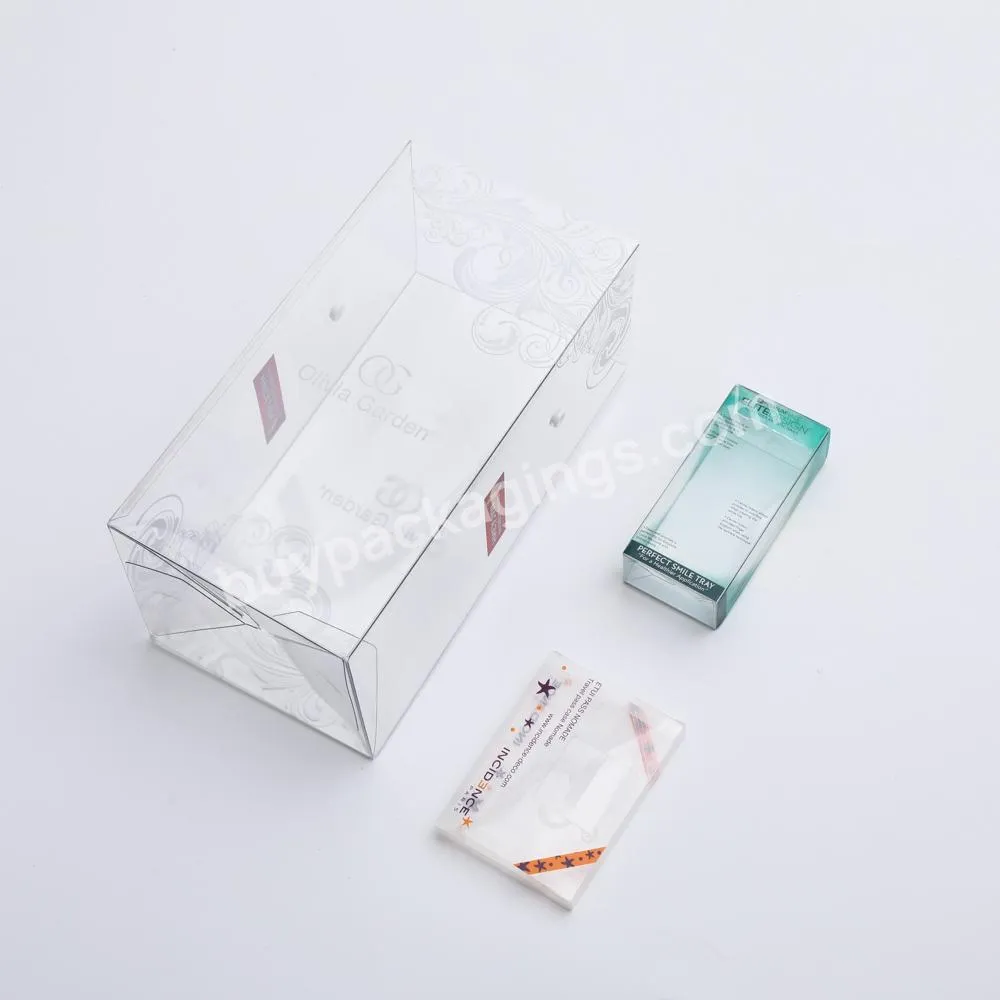 Customized Environmental Rectangular Plastic Transparent Pet Pvc Box Packaging