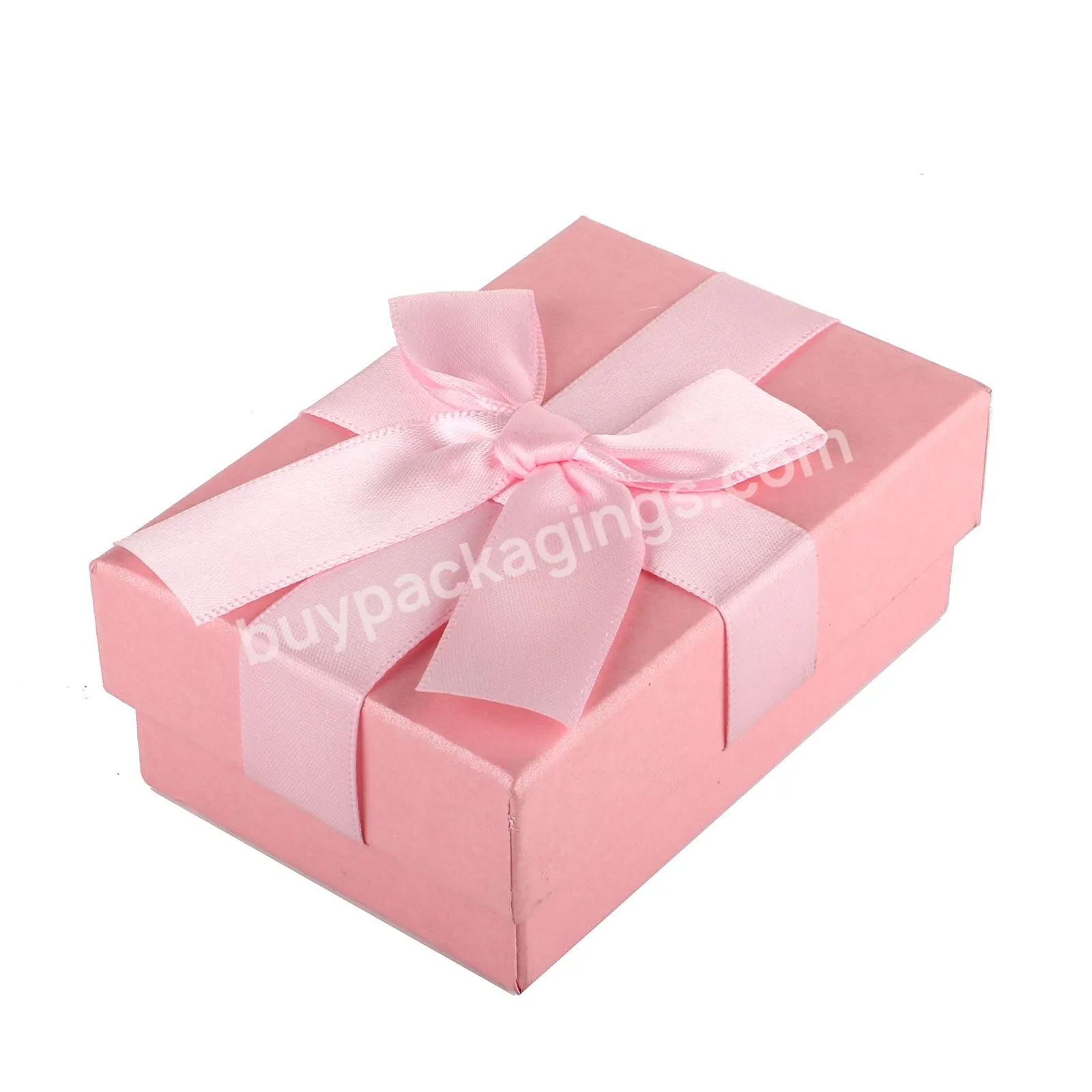 Customized High Quality Hot-selling Gridding Cute Gift Packaging Box With Ribbon