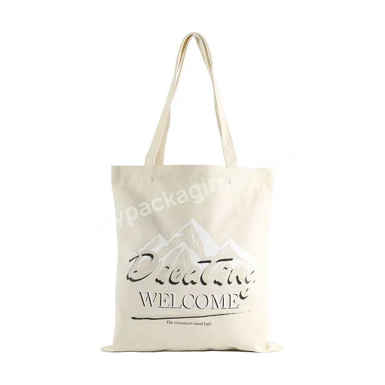 Customized Large Canvas Foldable Canvas Shopping Bag And Handbags Bags Women's Tote Bags