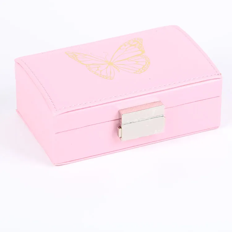 Customized logo packaging jewelry gift boxes wooden jewelry box mini jewelry storage box