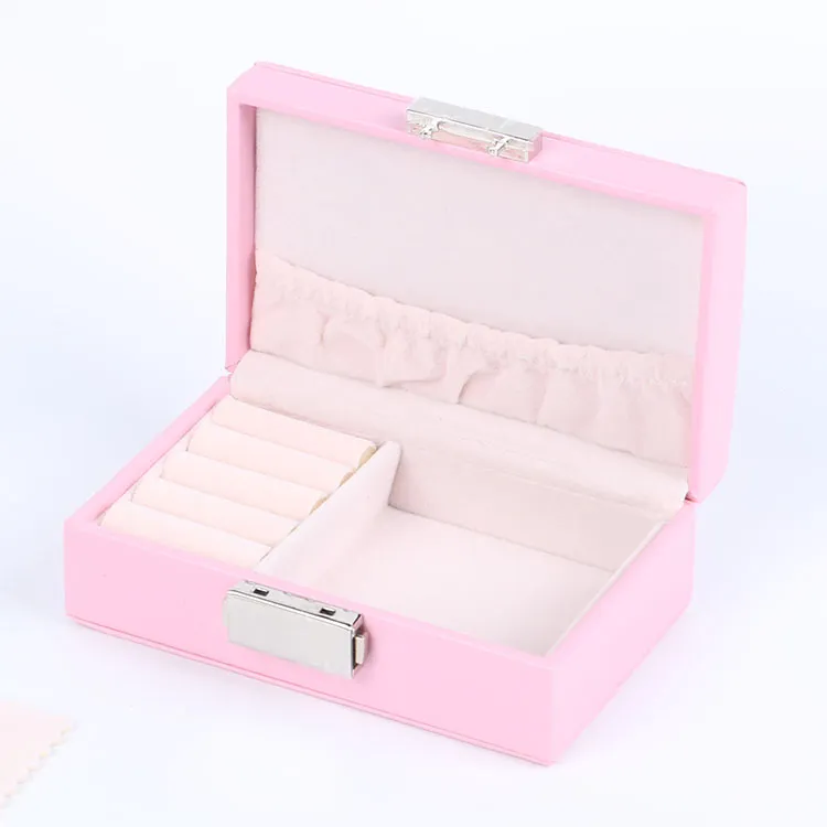 Customized logo packaging jewelry gift boxes wooden jewelry box mini jewelry storage box