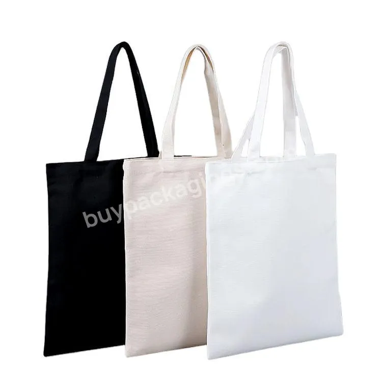 Customized Low Moq Blank Canvas Tote Bag With Custom Printed Logo Eco-friendly Cotton Shopping Bag For Grocery