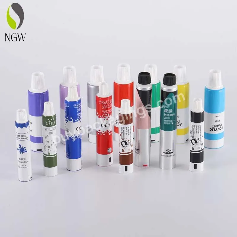 Customized Mini Aluminum Plastic Pigment Tube Abl Tube Cosmetic Tube Packaging 5g10g15g20g25g30g35g40g45g