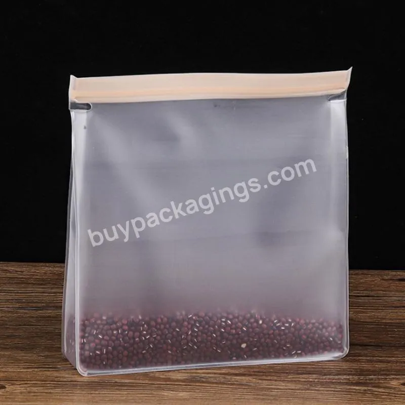 Customized Plastic Zipper Kitchen Standing Bottom Bag