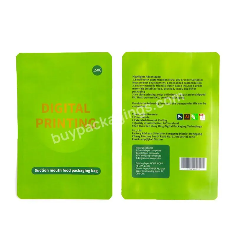 Customized Plastic Zipper Pet Food Packaging Bag With Resealable Zipper Stand Up Pouch Digital Printing Bag With Window - Buy Food Grade,Aluminum Foil Packaging Bag,Customized Plastic Zipper Pet Food Packaging Bag With Resealable Zipper Stand Up Pouc