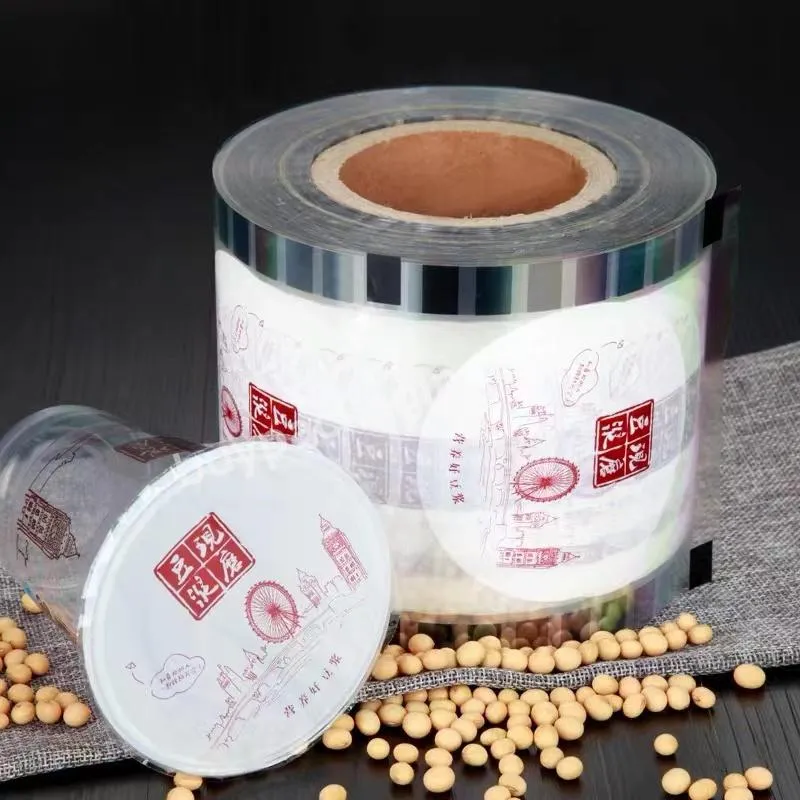 Customized Printing Pp Bubble Tea Cup Plastic Cover Lid Sealing Film