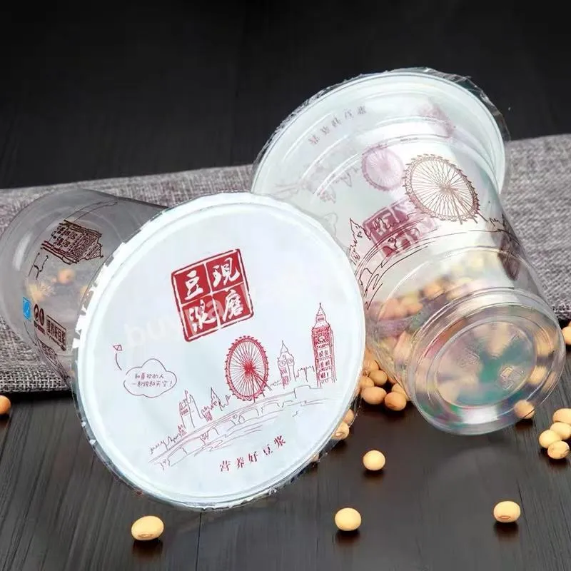 Customized Printing Pp Bubble Tea Cup Plastic Cover Lid Sealing Film