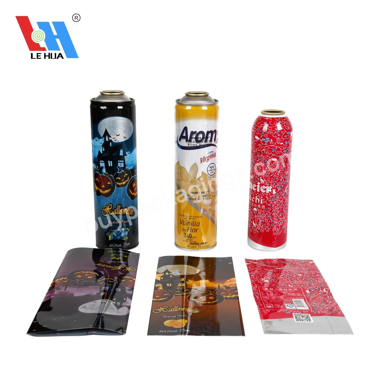 Customized Pvc Shrink Film Aluminum Can Shrink Sleeve Label For Jar Cap Shrink Sleeving Bottle Pet Packaging