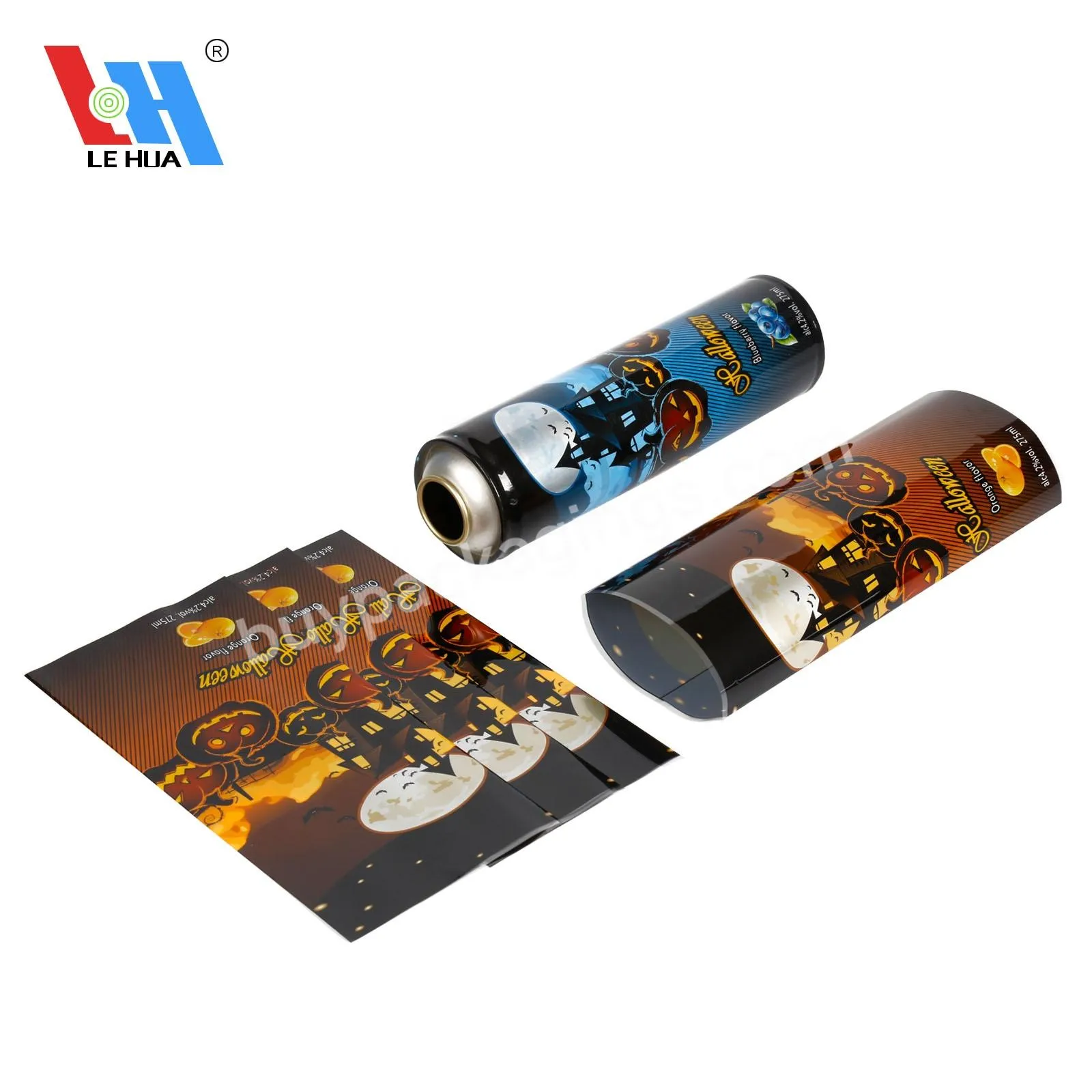 Customized Pvc Shrink Film Aluminum Can Shrink Sleeve Label For Jar Cap Shrink Sleeving Bottle Pet Packaging