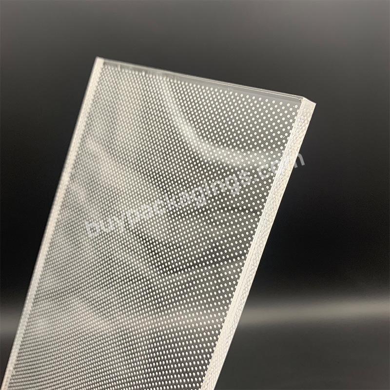 Customized Size Acrylic Sheet Pmma Laser Dotting Lgp Led Light Guide Plate