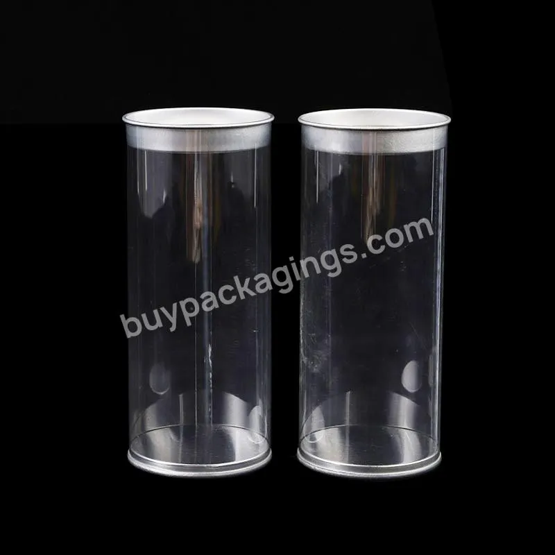 Customized Size Clear Plastic Tube Food Box Packaging With Lid