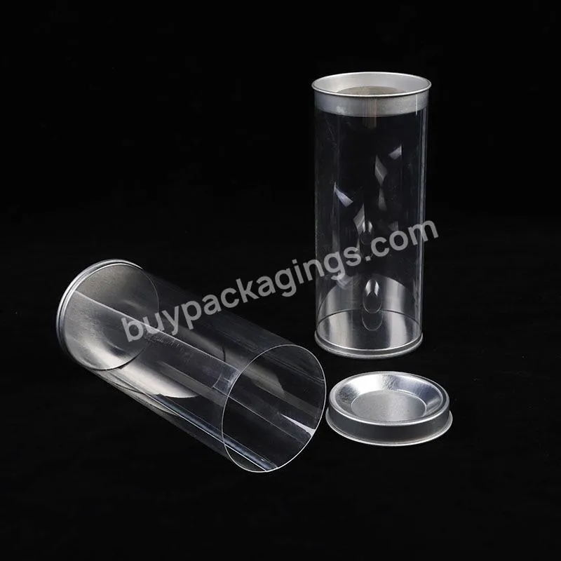 Customized Size Clear Plastic Tube Food Box Packaging With Lid