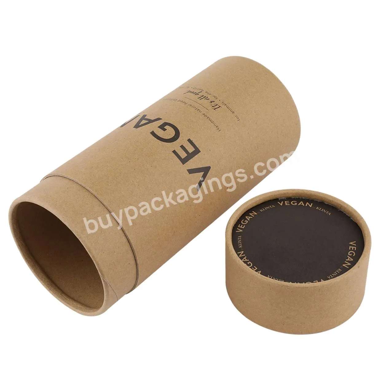 Customized Sizes Designs Round Paper Tubes Factory Prices Printed Brown Craft Tube Boxes Cylinder