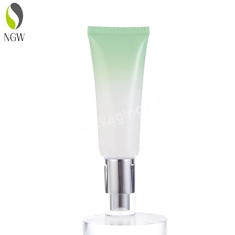 Customized Skin Cream Bb Cream Face Wash Lotion Empty Cosmetic Tube Plastic Packaging Tube With Pump