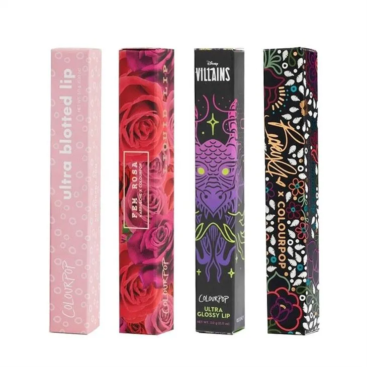 Customized Small Lip Tint Package Paper Box Private Label Lipstick Tube Packing Boxes