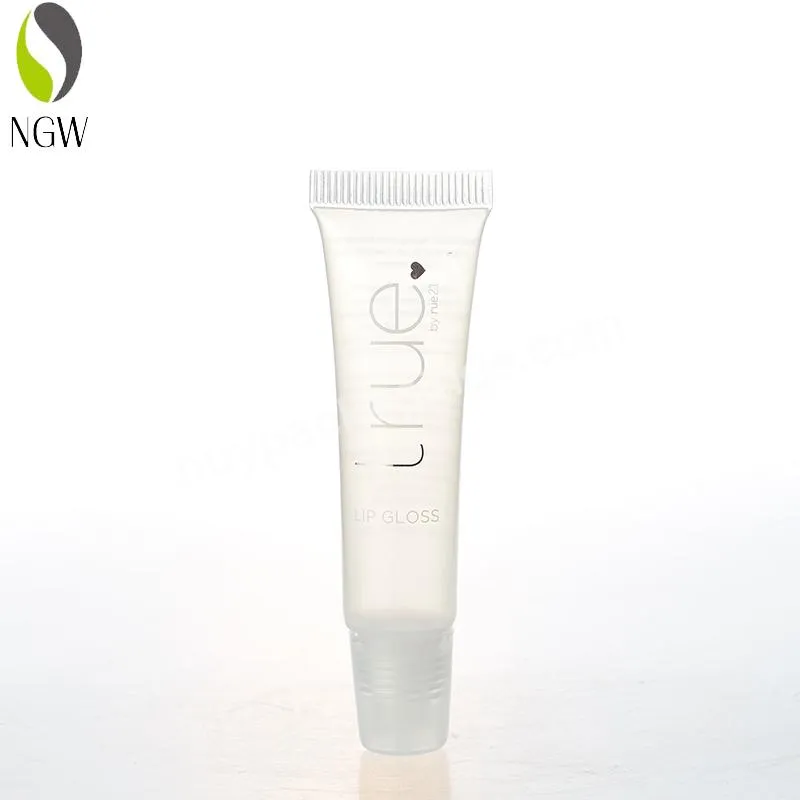 Customized Transparent Empty Plastic Cosmetic Soft Squeeze Plastic Tube Liquid Lip Gloss Tube 10ml15ml20ml25ml30ml