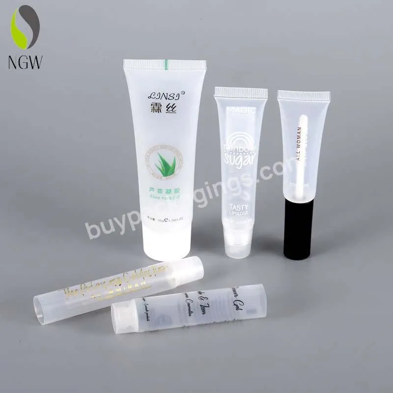 Customized White Cosmetic Tube Packaging Plastic Tube Empty Extrusion Skin Care Lotion Essential Oil Pe Tube 25g35g45g65g75g85g