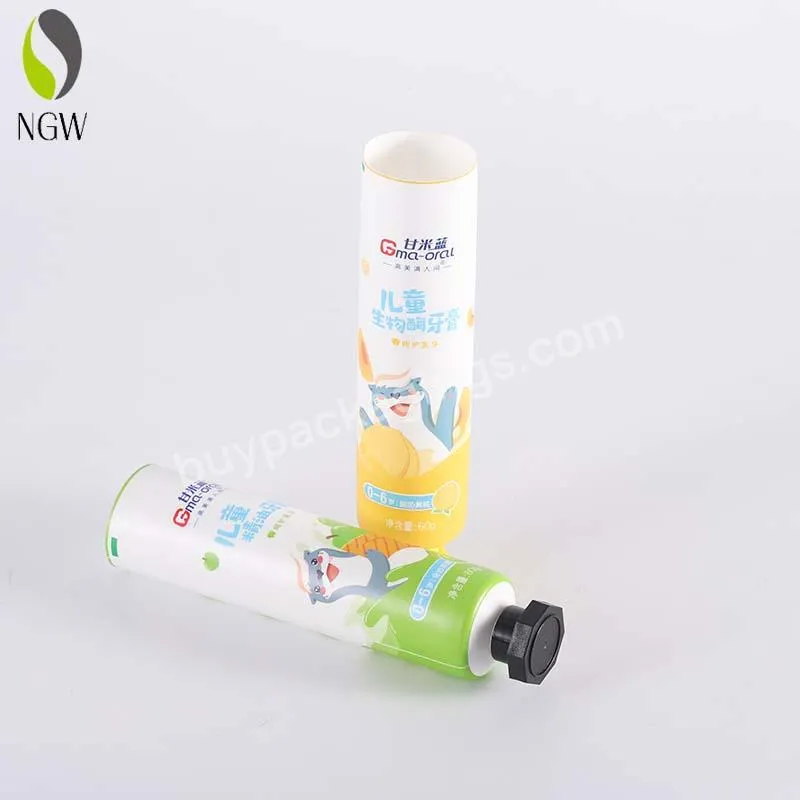 Customized Wholesale Plastic Tube Pe Collapsible Squeeze Toothpaste Packaging Tube Empty Plastic Tooth Paste Soft Tube