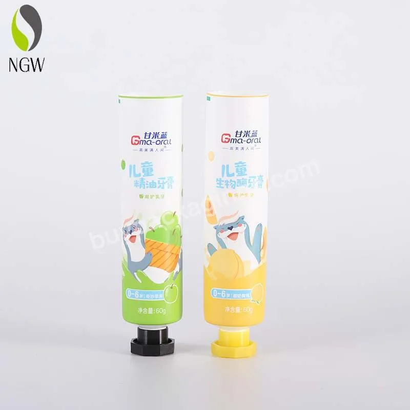 Customized Wholesale Plastic Tube Pe Collapsible Squeeze Toothpaste Packaging Tube Empty Plastic Tooth Paste Soft Tube