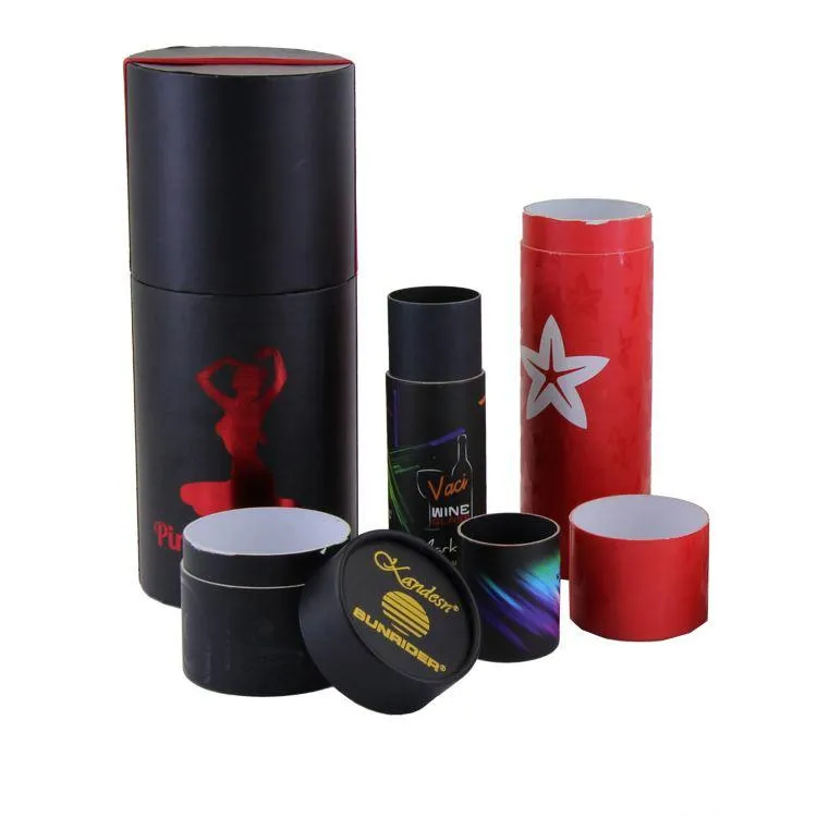Customizing Candle Holder Round Paper Box Cylinder Box Bottle Tube Packaging Gift Box