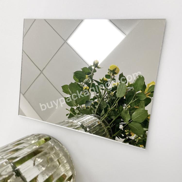 Cut To Size Flexible Plastic Mirror Sheet Self Adhesive Non Glass Mirror Sticker Acrylic Sheet