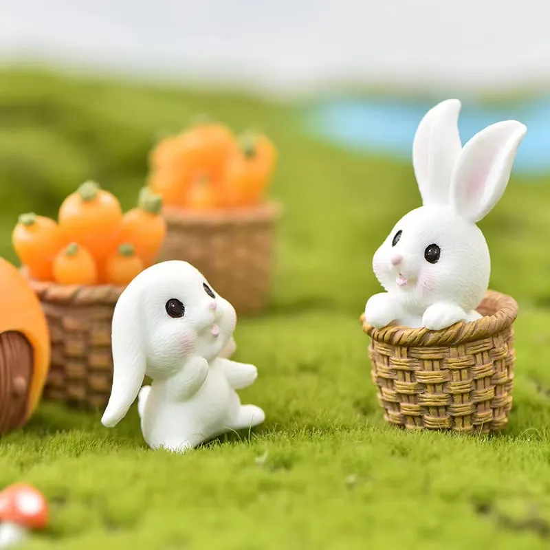 Cute 3D Resin Rabbit Decorative Fridge Magnets for Sale