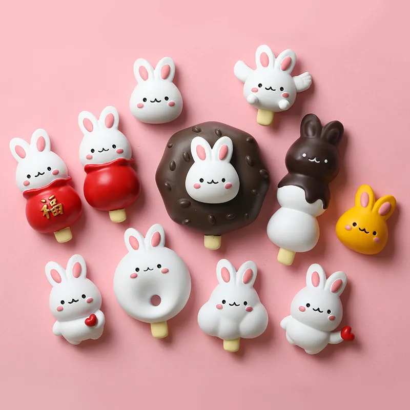 Cute Rabbit Animal Fridge Magnet Home Decoration Ice Cream Doughnut Fridge Magnets for Sale